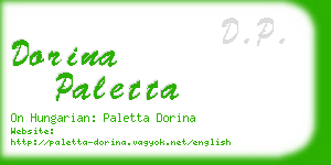 dorina paletta business card